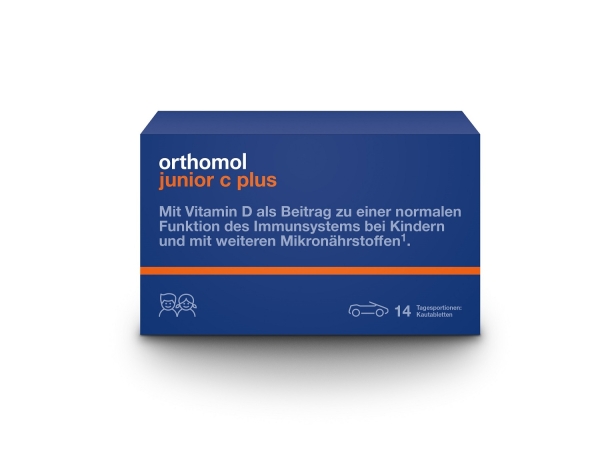 Orthomol - Junior C Plus Kautabletten Mandarine/Orange und Waldfrucht 14 Tagesportionen